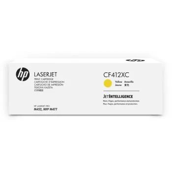 Oryginalny Toner Yellow HP Color LaserJet Pro M377, M452, M477 (410XC CF412XC), kompatybilne z CF412X