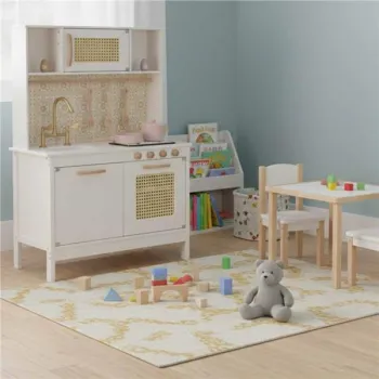 Kuchnia dla dzieci drewniana MDF retro z akcesoriami BOHO 100cm-1222719