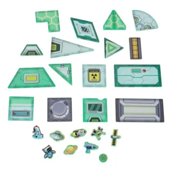 Klocki magnetyczne konstrukcyjne kosmos stacja kosmiczna 108 elementów-1225909