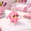 Zabawka interaktywna edukacyjna robot nauka rysowania fiszki mazaki różowy-1243583