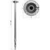 UCHWYT DO KAMER TELESKOPOWY SUFITOWY BR-60X120 710-1220-1247991