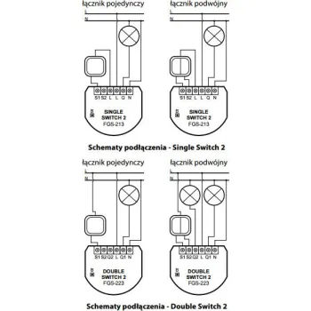 Moduł przekaźnikowy Double Switch 2 FIBARO FGS-223-1247948