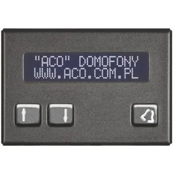 ACO CDN-230E ST Elektroniczny spis lokatorów stal