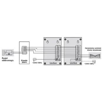 EURA ADP-11A3 Domofon głośnomówiący, bezsłuchawkowy, dwie słuchawki-1247696