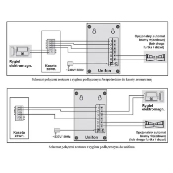 Zestaw domofonowy EURA ADP-11A3 / DIN15W12 + elektrozaczep-1248527