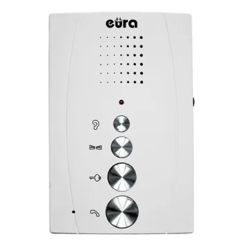 DOMOFON ''EURA'' ADP-51A3 ''DIFESA'' - 1-rodzinny, 2 unifony, interkom, biały-1248703