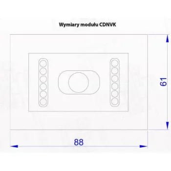 ACO CDNVK ST - Moduł kamery kolorowej do systemu CDNP z oświetlaczem IR-1247489