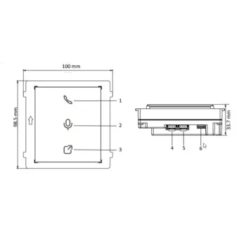 Moduł czytnika zbliżeniowego 13,56MHz HIKVISION DS-KD-M-1248775