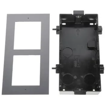 Ramka z puszką do montażu podtynkowego 2-modułowa HIKVISION DS-KD-ACF2(Plastic)-1249100