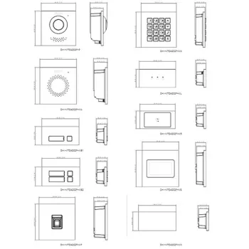 Moduł 1 przycisku DAHUA VTO4202F-MB1-1249112