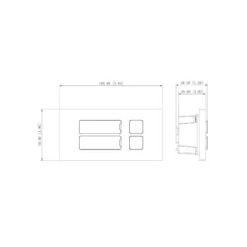 Moduł 2 przycisków DAHUA VTO4202F-MB2-1249119