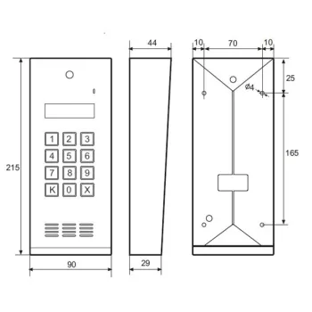 Laskomex CD-2600R audio z czytnikiem kluczy RFID-1248646