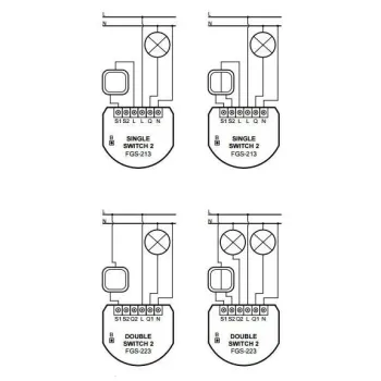 Moduł przekaźnikowy Single Switch 2 FIBARO FGS-213-1247946