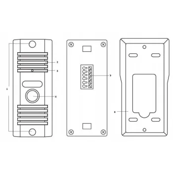 DOMOFON EURA ADP-11A3 ''INVITO'' b/słuchawkowy biały-1247515