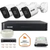 Zestaw monitoringu IP BCS Basic 3x Kamera BCS-B-TIP15FR3(2.0) Rejestrator z dyskiem