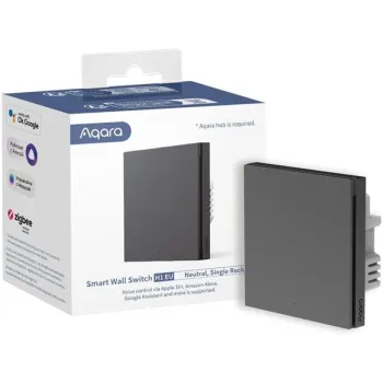 Aqara Smart Wall Switch H1 Szary pojedynczy z przewodem neutralnym-1256127