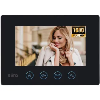 WIDEODOMOFON EURA VDP-90A3 DELTA + czarny monitor TUYA-1250913