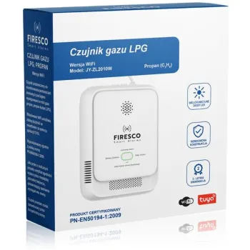 Czujnik gazu LPG Propan-Butan Firesco JY-ZL2010W z WiFi aplikacja Tuya -1253248