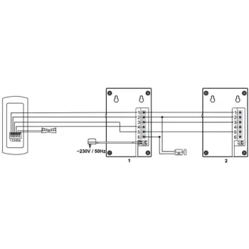 DOMOFON ''EURA'' ADP-51A3 ''DIFESA'' - 1-rodzinny, 2 unifony, interkom, grafit -1252128