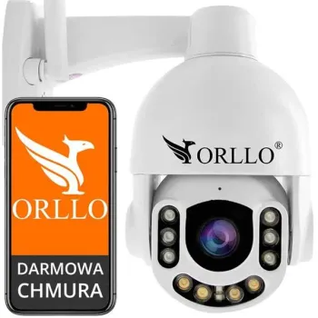 Kamera Zewnętrzna Obrotowa GSM na Kartę SIM Orllo Z7 PRO + Panel fotowoltaiczny SM6030 Pro-1256365