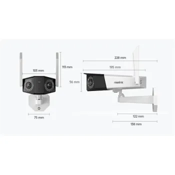 Kamera IP Reolink DUO Series W730 WiFi 4K 8MP LED 30m-1256725