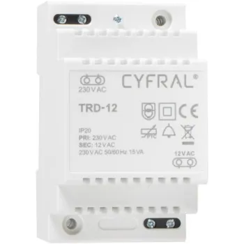 DOMOFON CYFRAL COSMO 1-LOKATORSKI KASETA CZARNA/UNIFON CZARNY-1253147