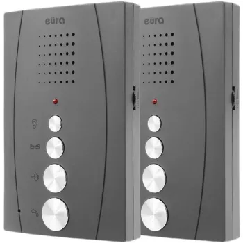 DOMOFON ''EURA'' ADP-51A3 ''DIFESA'' - 1-rodzinny, 2 unifony, interkom, grafit -1252130