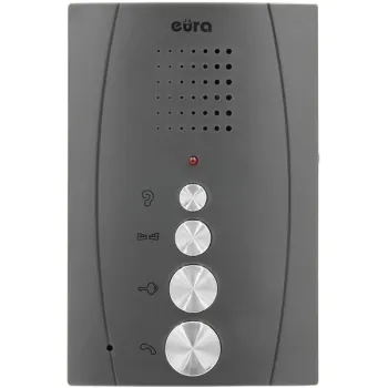 DOMOFON ''EURA'' ADP-51A3 ''DIFESA'' - 1-rodzinny, 2 unifony, interkom, grafit -1252139