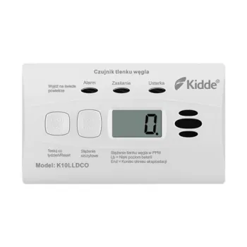 Czujnik czadu z wyświetlaczem Kidde K10LLDCO-1250528