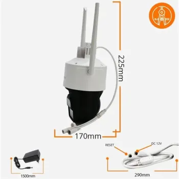 Kamera IP ORLLO Z17 Ultra 4K zewnętrzna obrotowa GSM na kartę SIM 8MPx-1259712