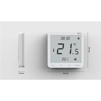 Przewodowy dwustanowy regulator pokojowy podtynkowy biały ST-297z v3 Tech sterowniki-1259243