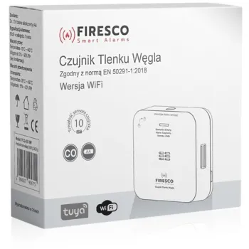 Czujnik czadu Firesco FCO-850 WF z WiFi aplikacja Tuya-1252865