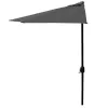 Parasol ogrodowy pół-parasol ścienny na taras 2,7 m szary MultiGarden-1269905
