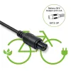 Qoltec Ładowarka do roweru elektrycznego 36V | 42V | 2A | GX12-3Pin +kabel zasilający-1266638