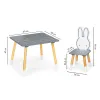 Stół stolik + 2 krzesła meble dla dzieci zestaw ECOTOYS-1268670