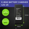 Qoltec Ładowarka do roweru elektrycznego 36V | 42V | 2A | GX12-3Pin +kabel zasilający-1266637
