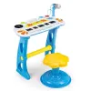 Keyboard organki pianinko z mikrofonem mp3 niebieskie-1267994