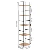Regał drewniany nowoczesny metalowa rama LOFT 5 półek ModernHome-1269171