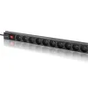 Qoltec Aluminiowa Listwa zasilająca PDU do  RACK | 16A |  16 x FRENCH | Pionowa | 1.8m-1265590