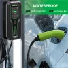 Qoltec Mobilna ładowarka do samochodu elektrycznego EV i hybryd z regulacją 2w1 Typ2 | 3.5kW | 230V | SCHUKO 16A | LCD