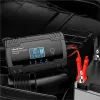 Qoltec Inteligentna mikroprocesorowa ładowarka 12V 8A | 24V 4A| Prostownik z funkcją naprawy do akumulatora AGM GEL | 