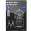 Qoltec Cyfrowy tester akumulatora z wyświetlaczem LCD | 12V | 24V | 3Ah-250Ah-1265689