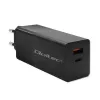 Qoltec Ładowarka GaN POWER PRO | 1xUSB-C | 1xUSB | 100W | 5-20V | 1.5-5A | PD | Laptop | Smartfon | Czarna-1265090
