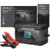 Qoltec Inteligentna mikroprocesorowa ładowarka 12V 8A | 24V 4A| Prostownik z funkcją naprawy do akumulatora AGM GEL | 
