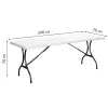 Stół cateringowy bankietowy ogrodowy składany 240x70 cm MultiGarden-1266896