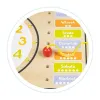 Drewniana tablica manipulacyjna kalendarz zegar ECOTOYS-1268094