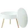Stolik kawowy okrągły ze schowkiem 60 cm ModernHome-1267774