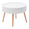 Stolik kawowy okrągły ze schowkiem 60 cm ModernHome-1267768