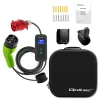 Qoltec Mobilna ładowarka do samochodu elektrycznego EV i hybryd z regulacją 2w1 Typ2 | 11kW | 400V |  CEE 32A | Wi-fi 