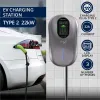 Qoltec Stacja ładowania EV Typ2 do samochodu elektrycznego i hybryd | 22kW | Wi-fi| Smart life | LCD | RFID | 3 fazy | 